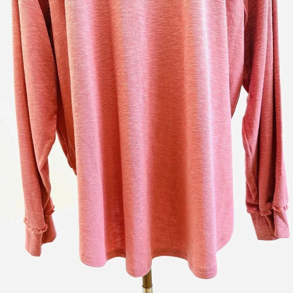 NWT LAUREN CONRAD Women Long Sleeve Pullover Round Neck Pink Shirt Plus Size XXL - Picture 8 of 12